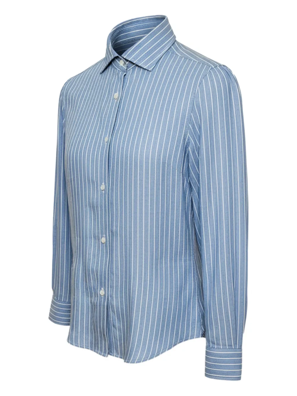 Brunello Cucinelli Camisa com listra | Azul | Image 1