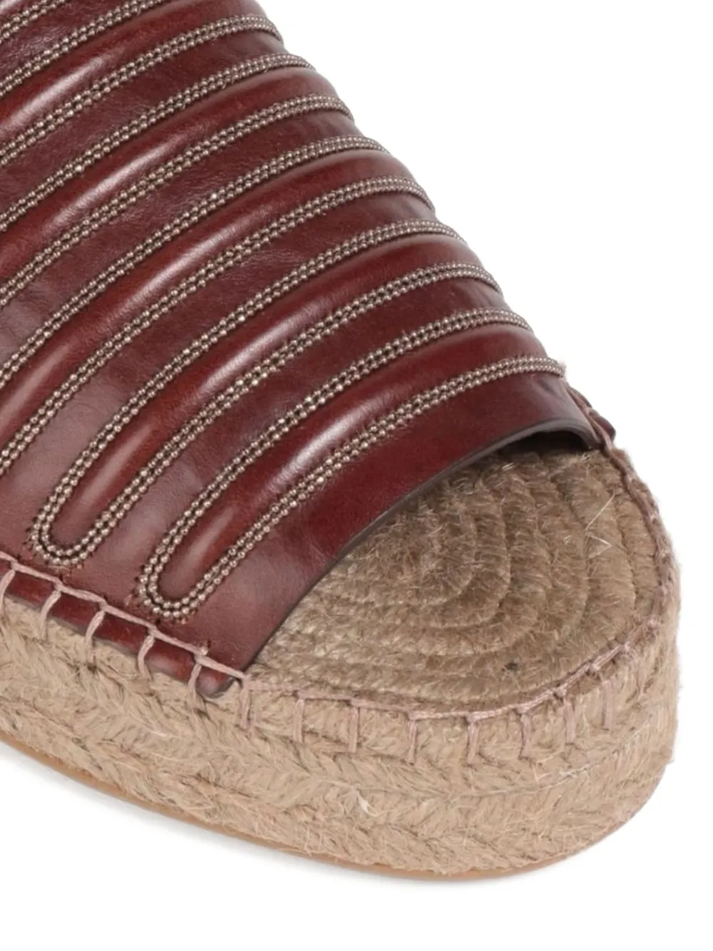 Brunello Cucinelli leather espadrilles Brown