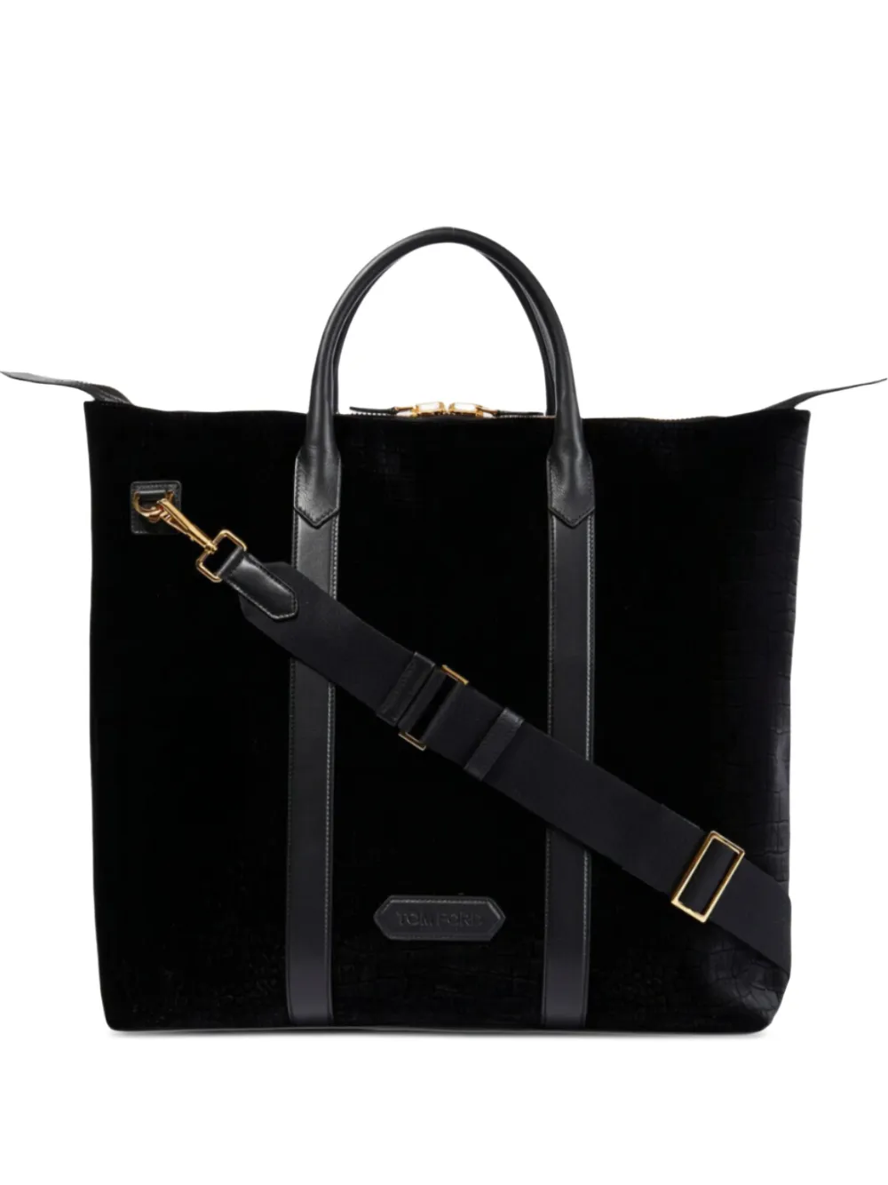 Tom Ford Crocodile-effect Holdall Bag