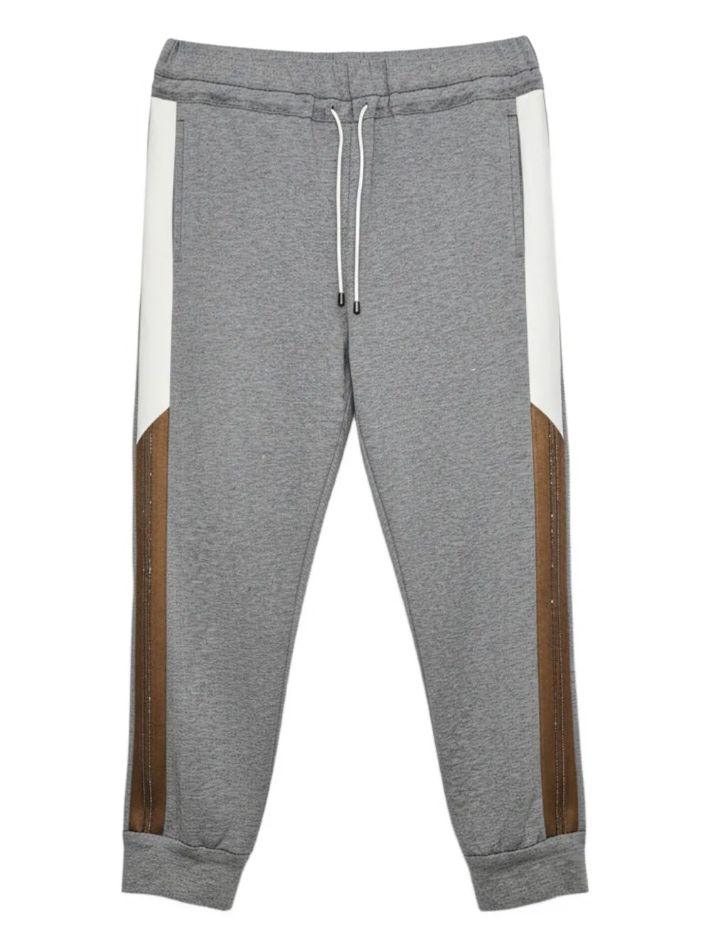 Brunello Cucinelli Pantaloni sportivi con coulisse - Grigio