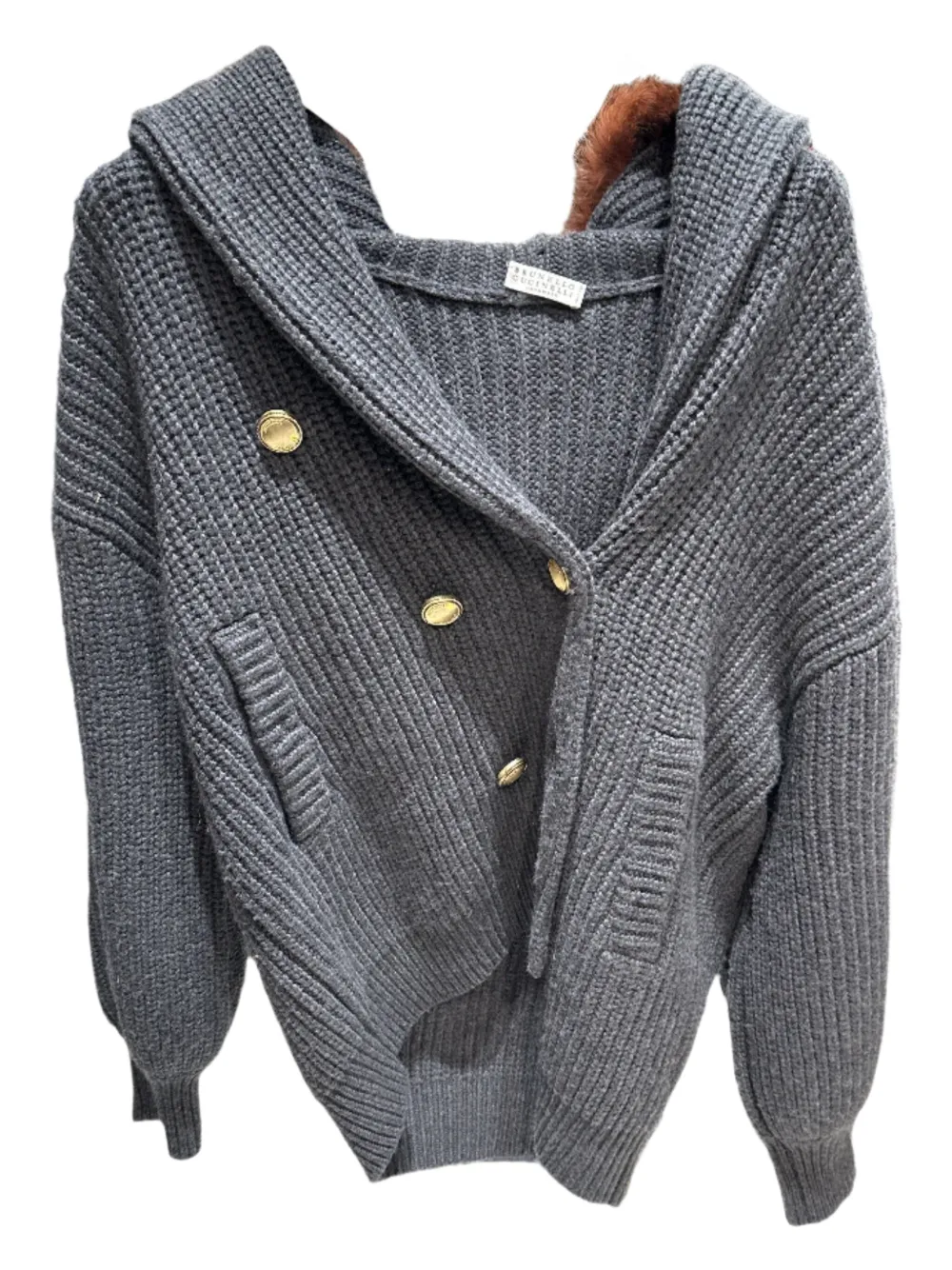 Brunello Cucinelli Wollen vest Grijs
