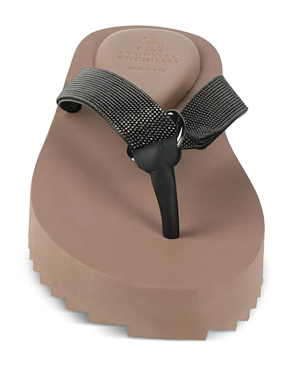 Brunello Cucinelli Monili-chain flip flops Black