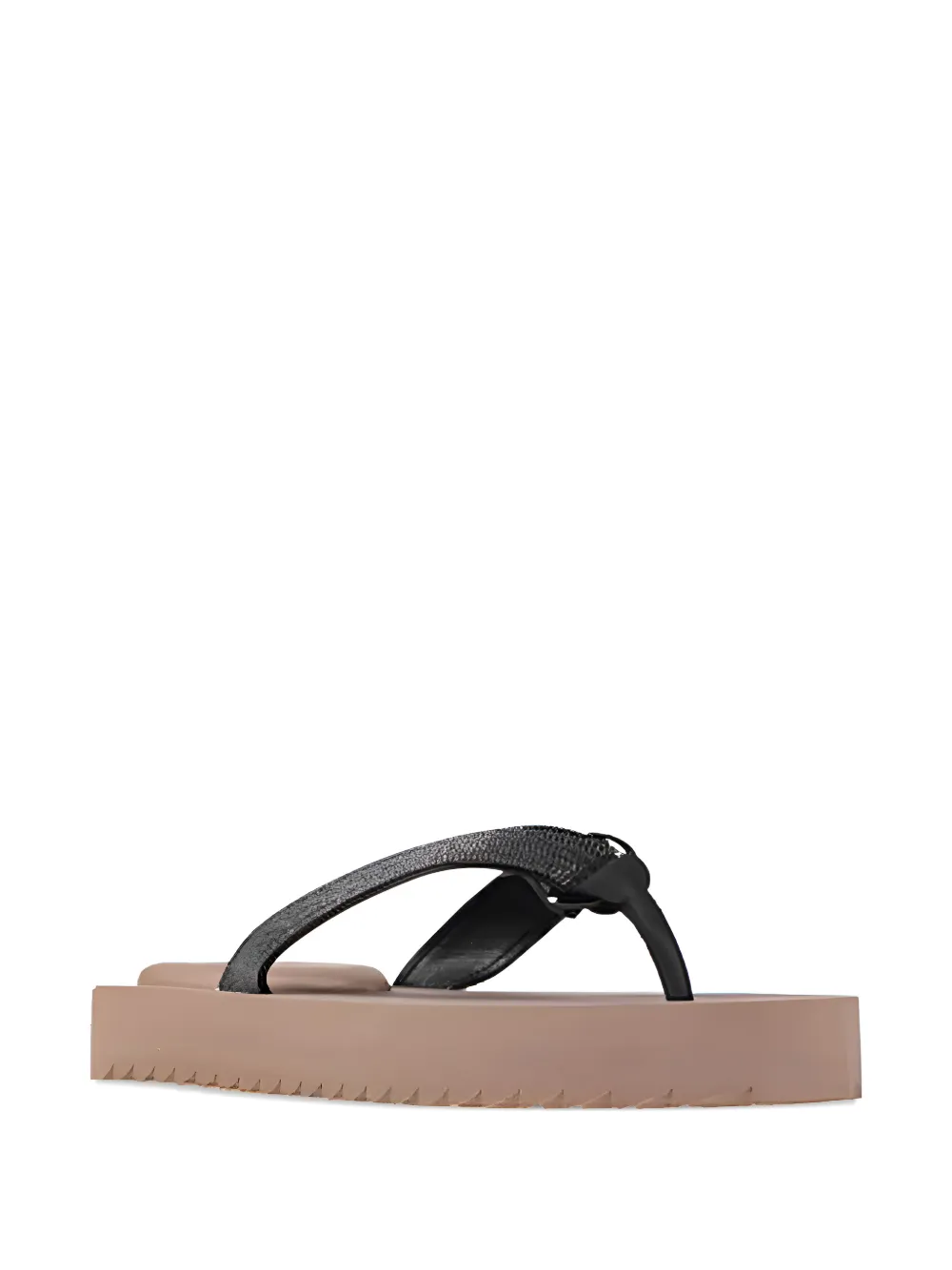 Brunello Cucinelli Teenslippers met Monili-ketting Bruin