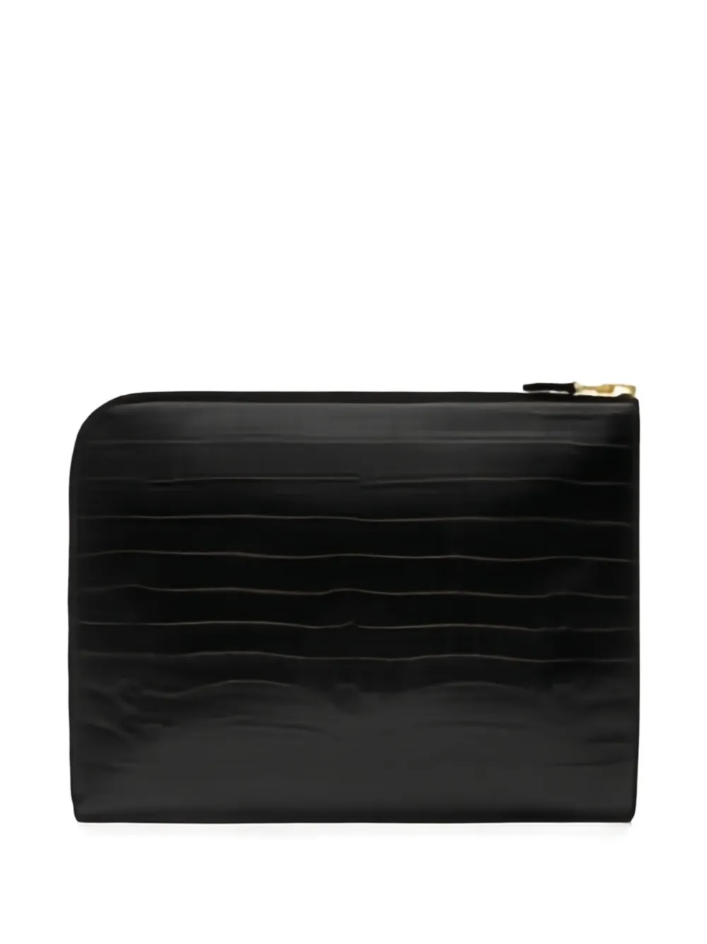 TOM FORD Laptoptas met krokodillen-reliëf - Zwart