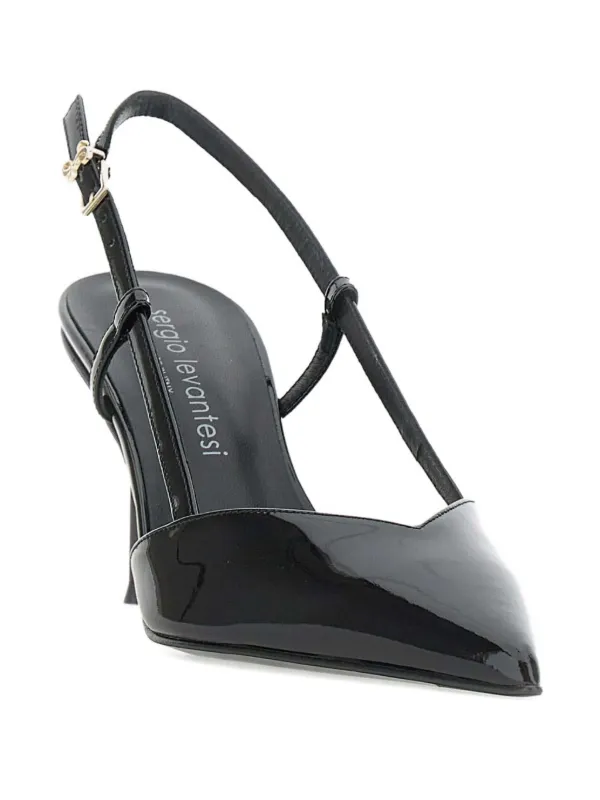 パンプス Sergio Levantesi Chanel Gesso T 70 Slingbacks Sergio Levantesi 70mm Giulia Slingback Pumps | Black