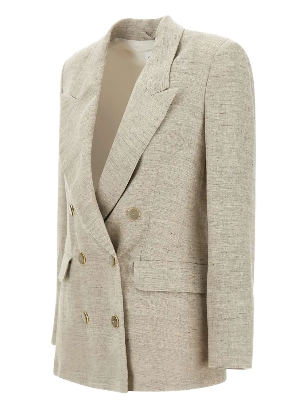 Marella Linnen blazer Beige