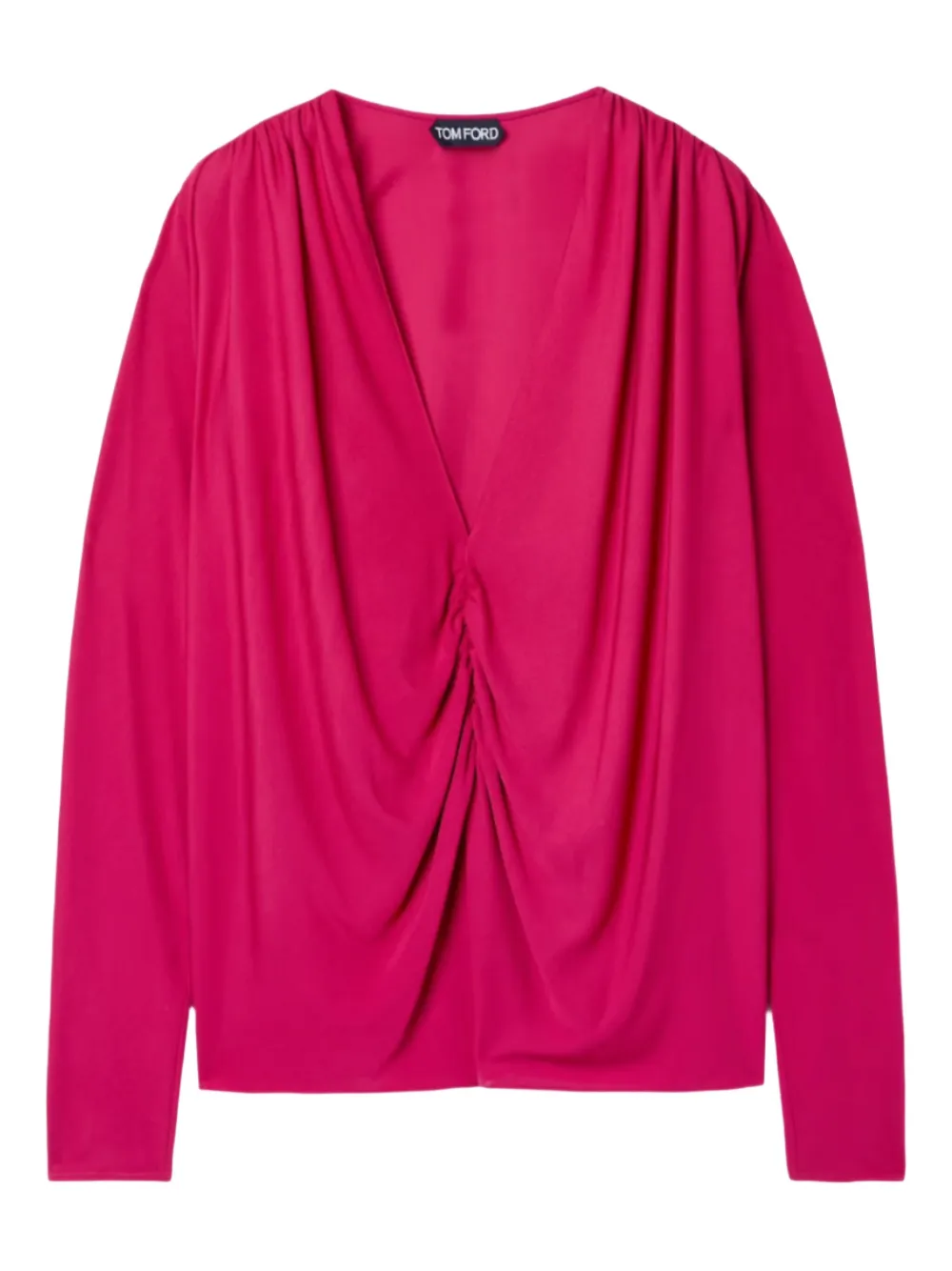 TOM FORD Gedrapeerde blouse Roze