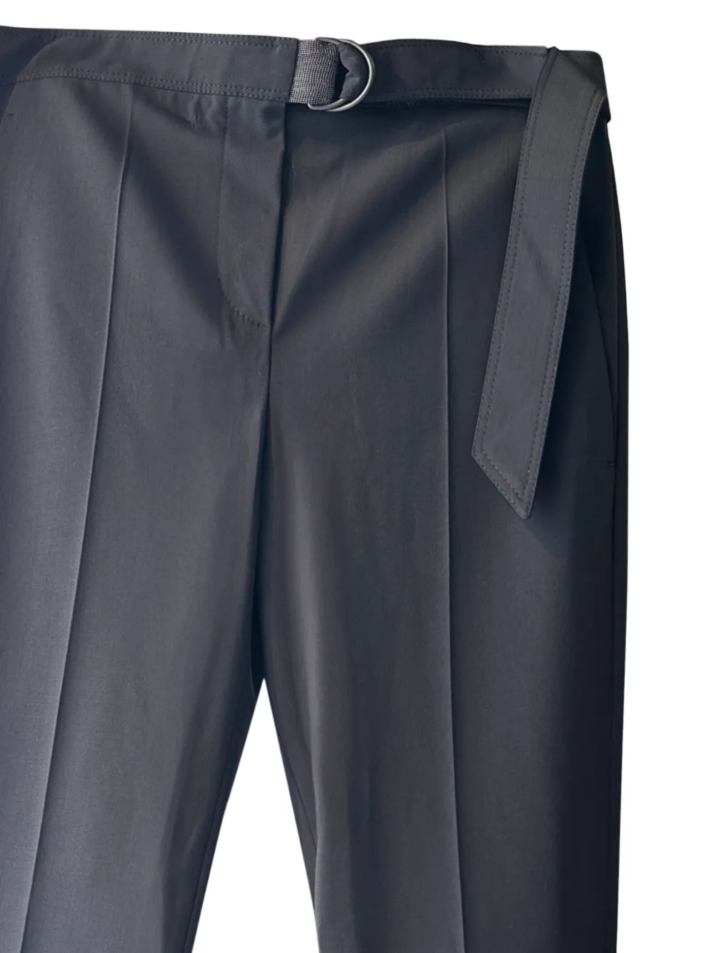 Brunello Cucinelli Broek met ceintuur - Zwart