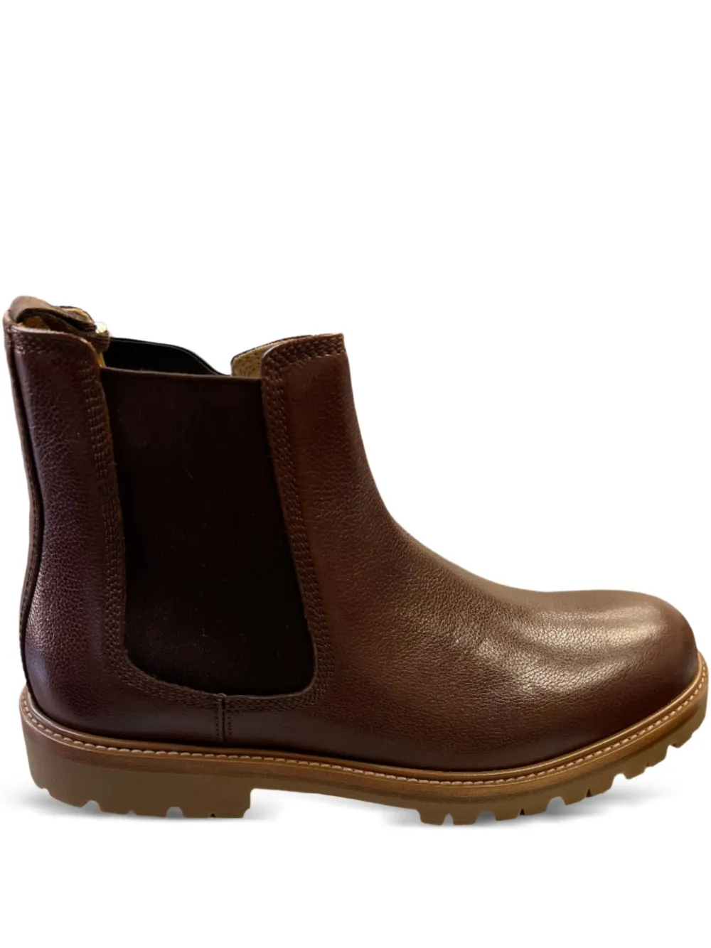 Brunello Cucinelli Leren enkellaarzen Bruin