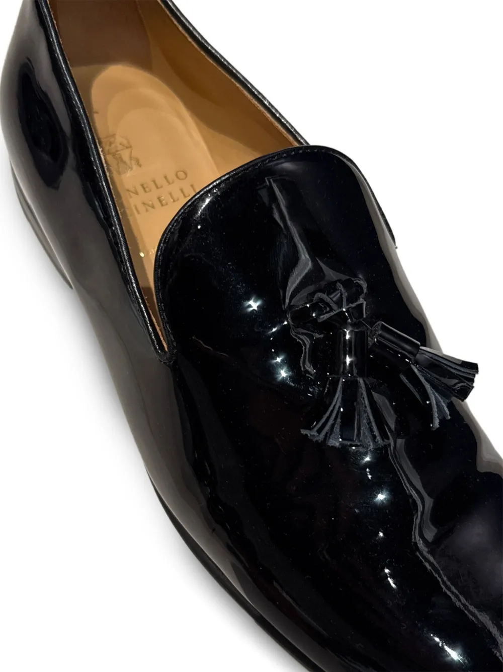 Brunello Cucinelli patent loafers - Zwart