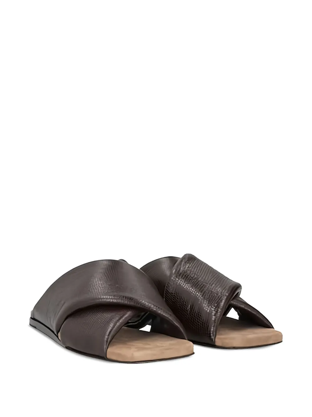 Brunello Cucinelli leather sandals Brown