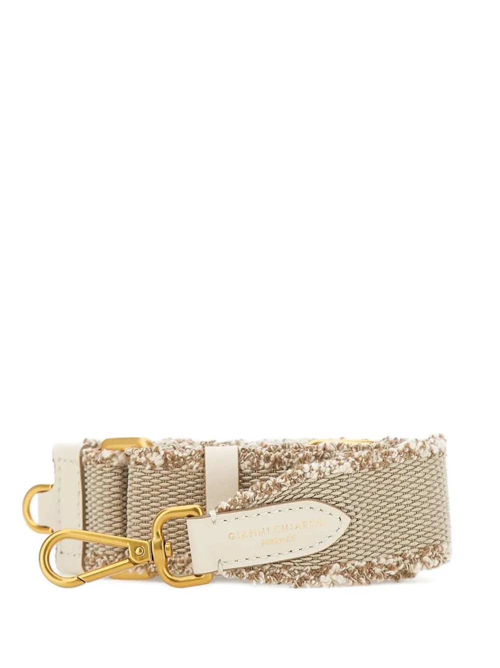 GIANNI CHIARINI フレイドエッジ ストラップ - ニュートラル GIANNI CHIARINI フレイドエッジ ストラップ - ニュートラル