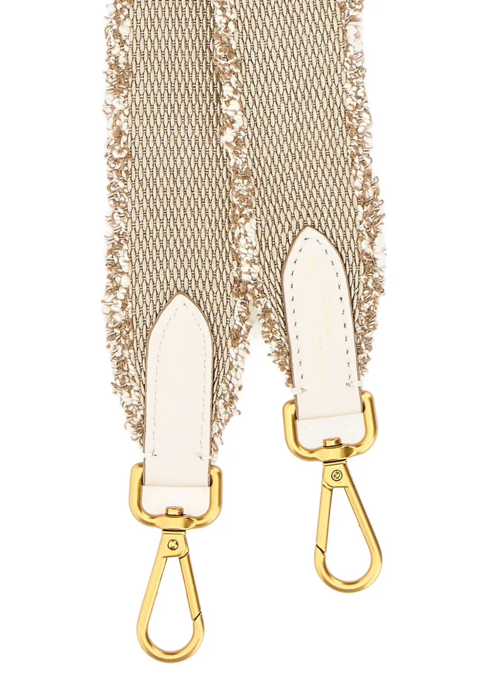 GIANNI CHIARINI Bandje met franje afwerking Beige