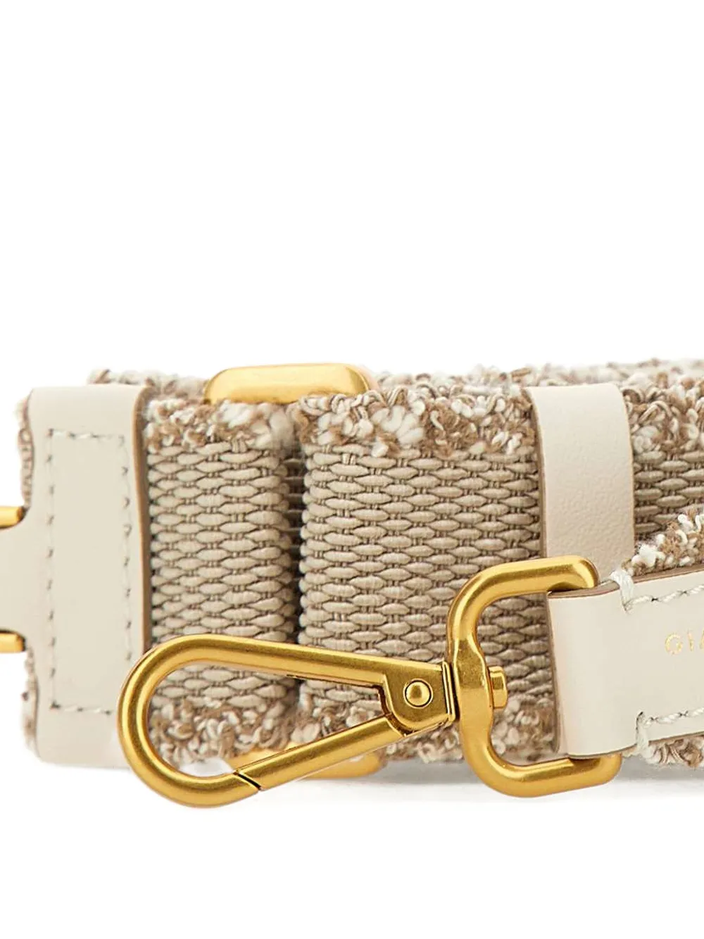 GIANNI CHIARINI Bandje met franje afwerking Beige
