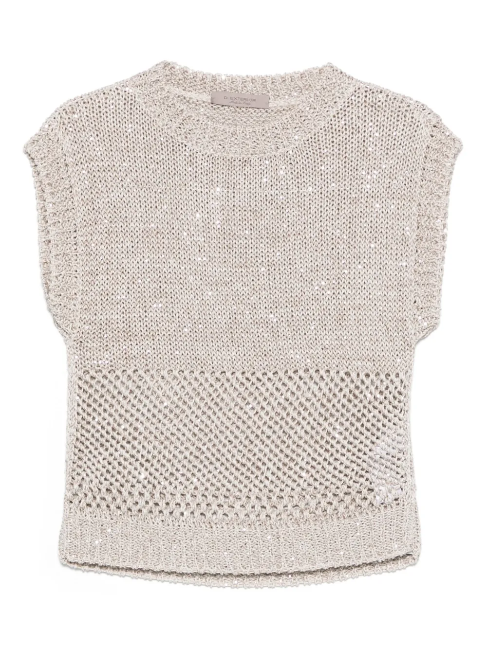 sleeveless knitted top