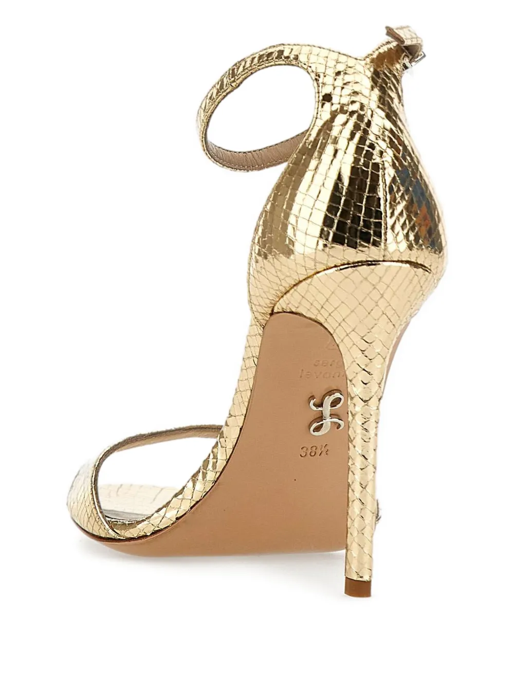 Sergio Levantesi 100mm Rave sandals Gold