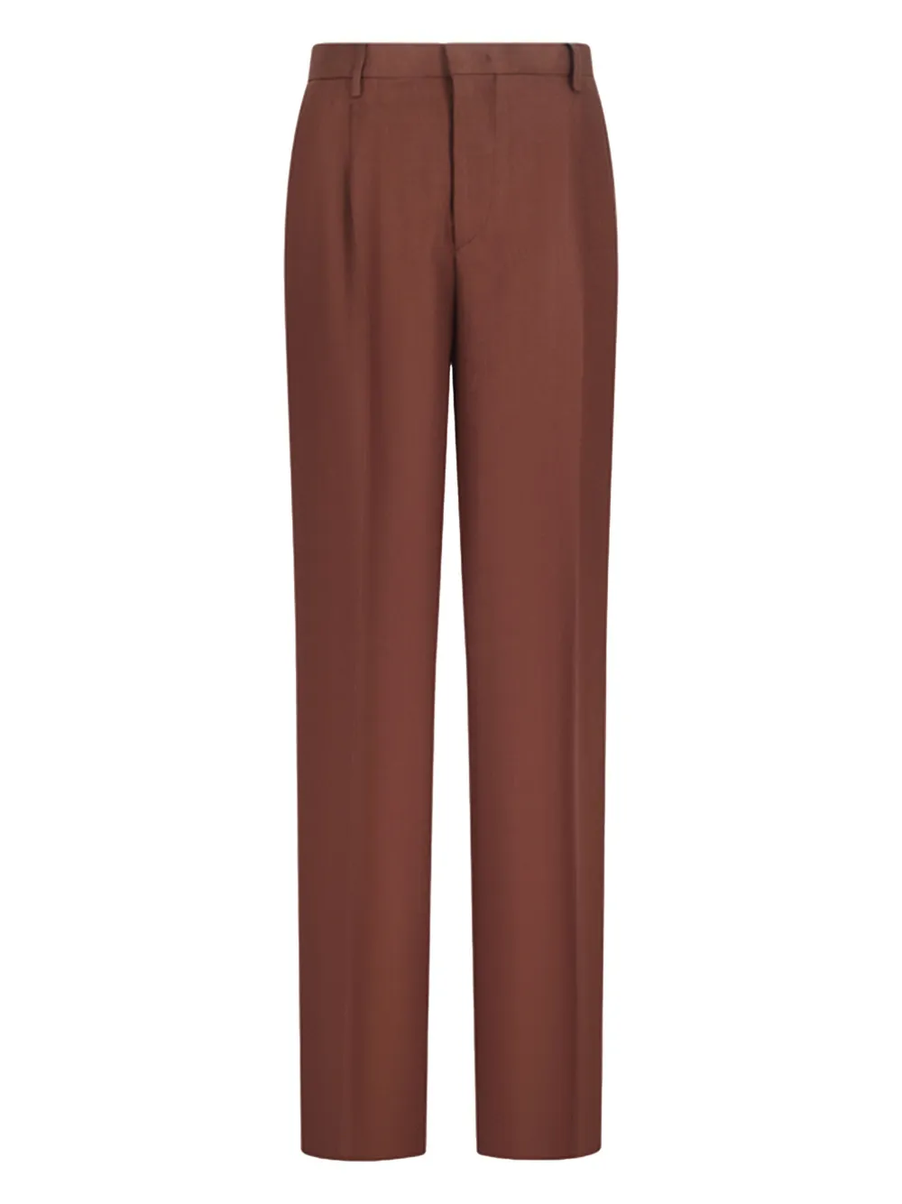 Tagliatore Pressed-crease Trousers In Brown