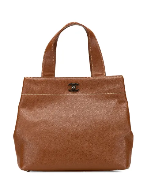 CHANEL Pre-Owned 2000-2002 CC Caviar tote bag