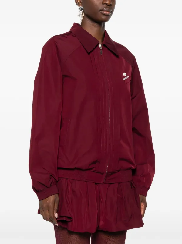 SHUSHU/TONG logo-detail Track Jacket | Red | FARFETCH JO