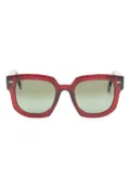 Ahlem square-frame sunglasses - Red