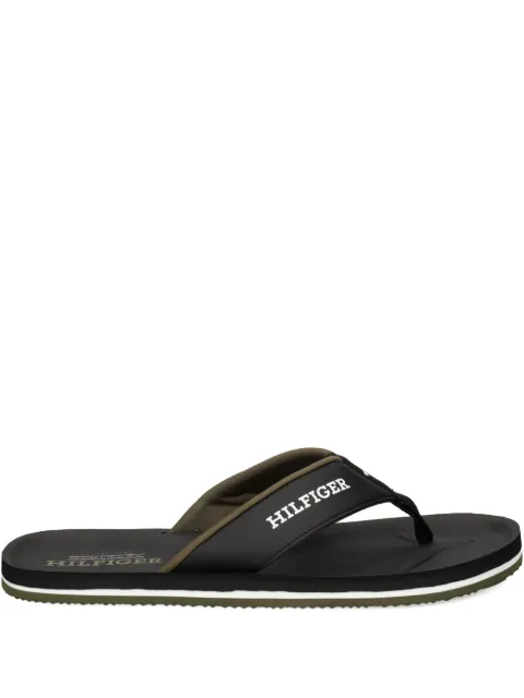 Tommy Hilfiger logo-strap flip flops