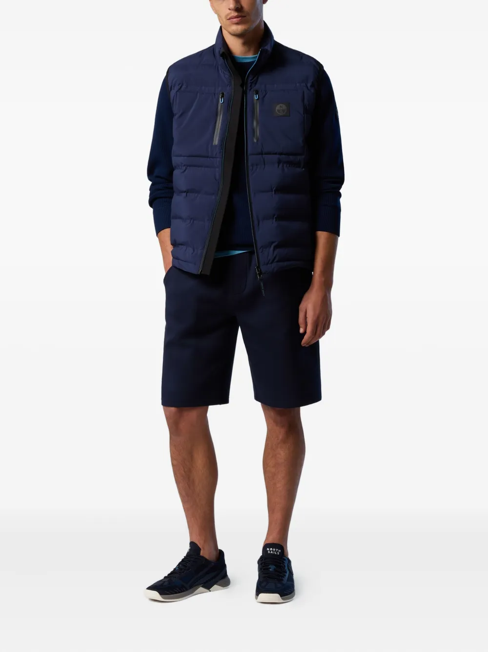 North Sails drawstring pocket shorts Blauw