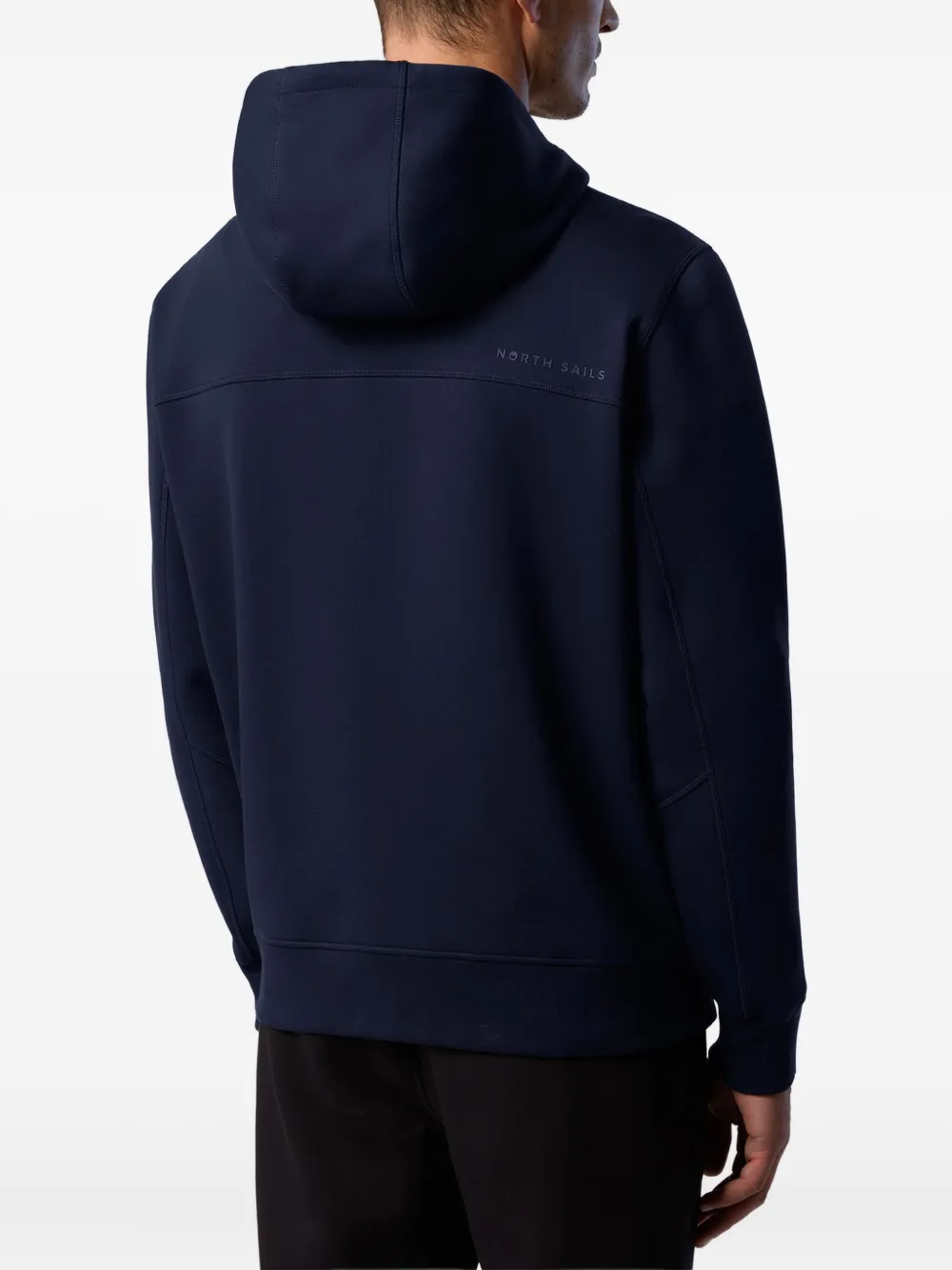 North Sails zip-fastening logo-patch sweatshirt Blauw