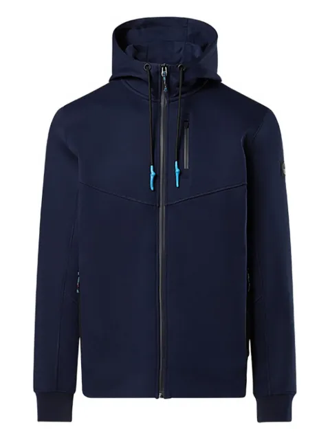 North Sails zip-fastening logo-patch sweatshirt