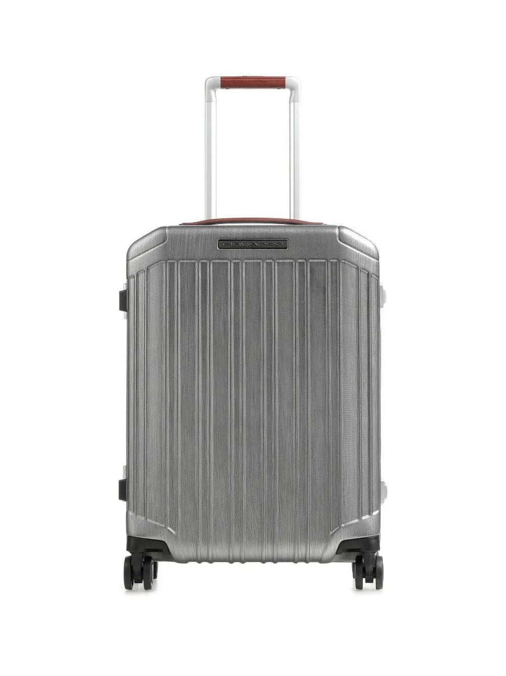 Piquadro Ultra Slim Cabin Suitcase In Silver