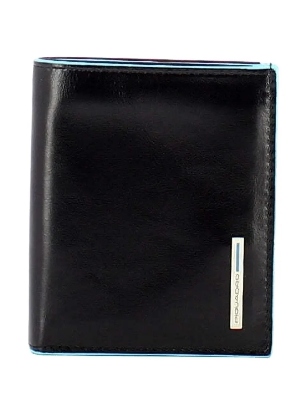 PIQUADRO leather trimmed wallet Zwart