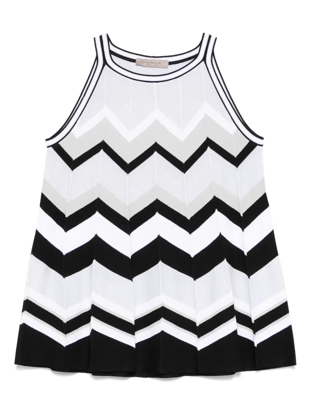 plissé tank top