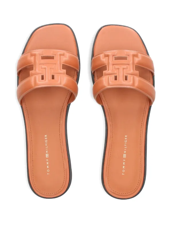 Tommy Hilfiger Leather Sandals | Brown | FARFETCH display picture 1
