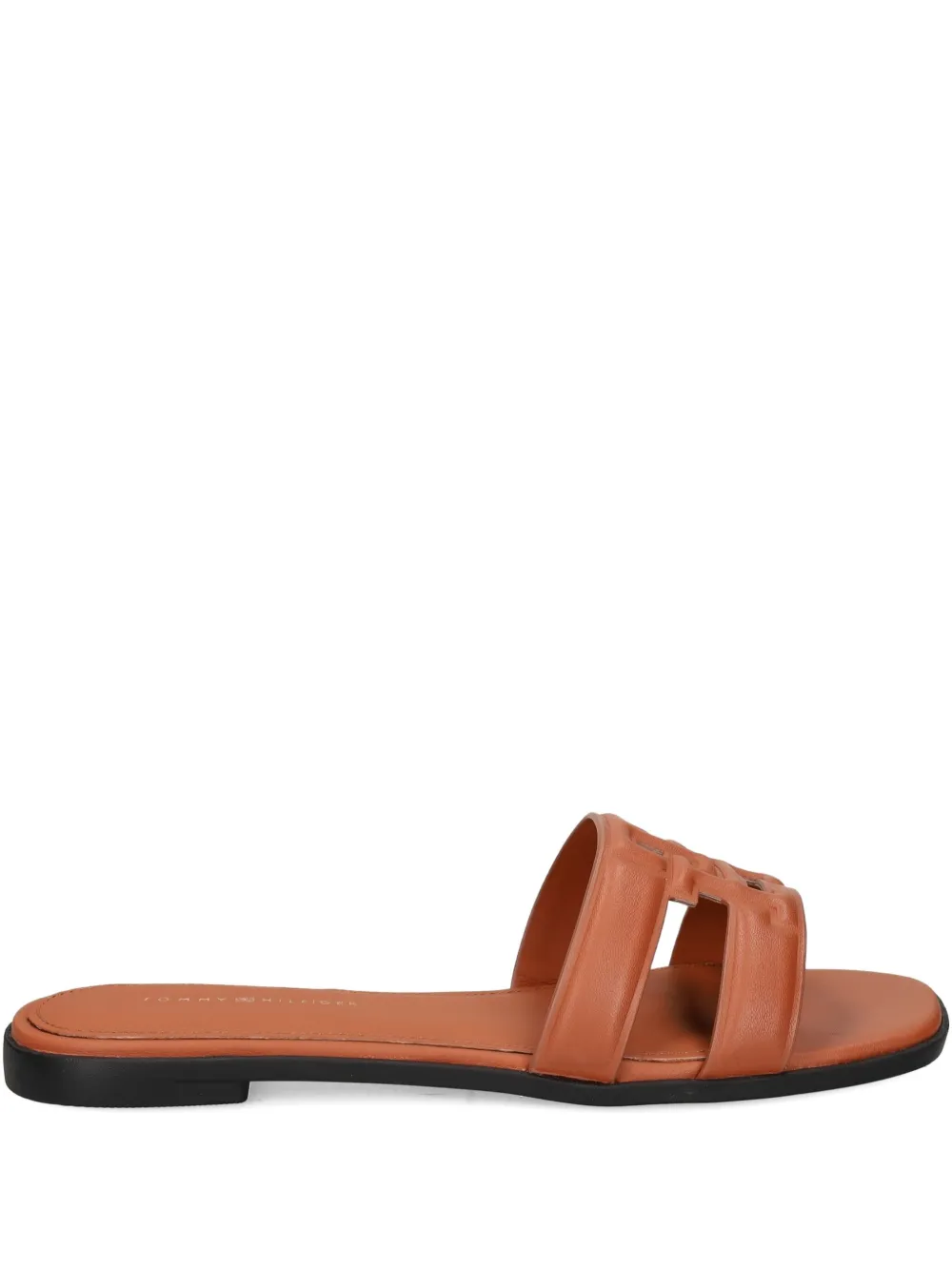 Tommy Hilfiger leather sandals Brown