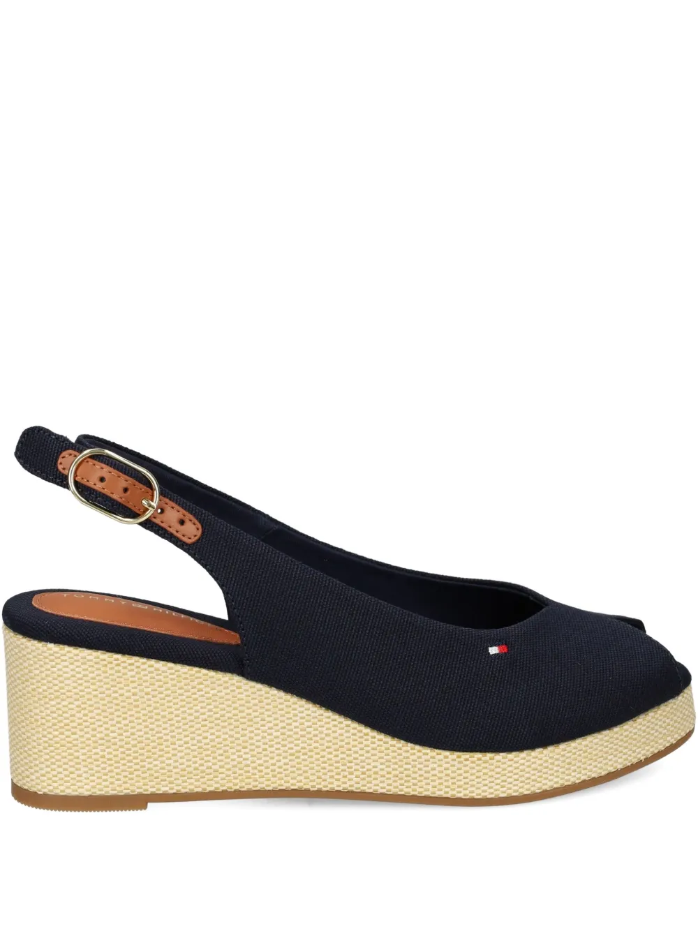 Tommy Hilfiger espadrilles compensées à bride arrière | bleu | Image 1