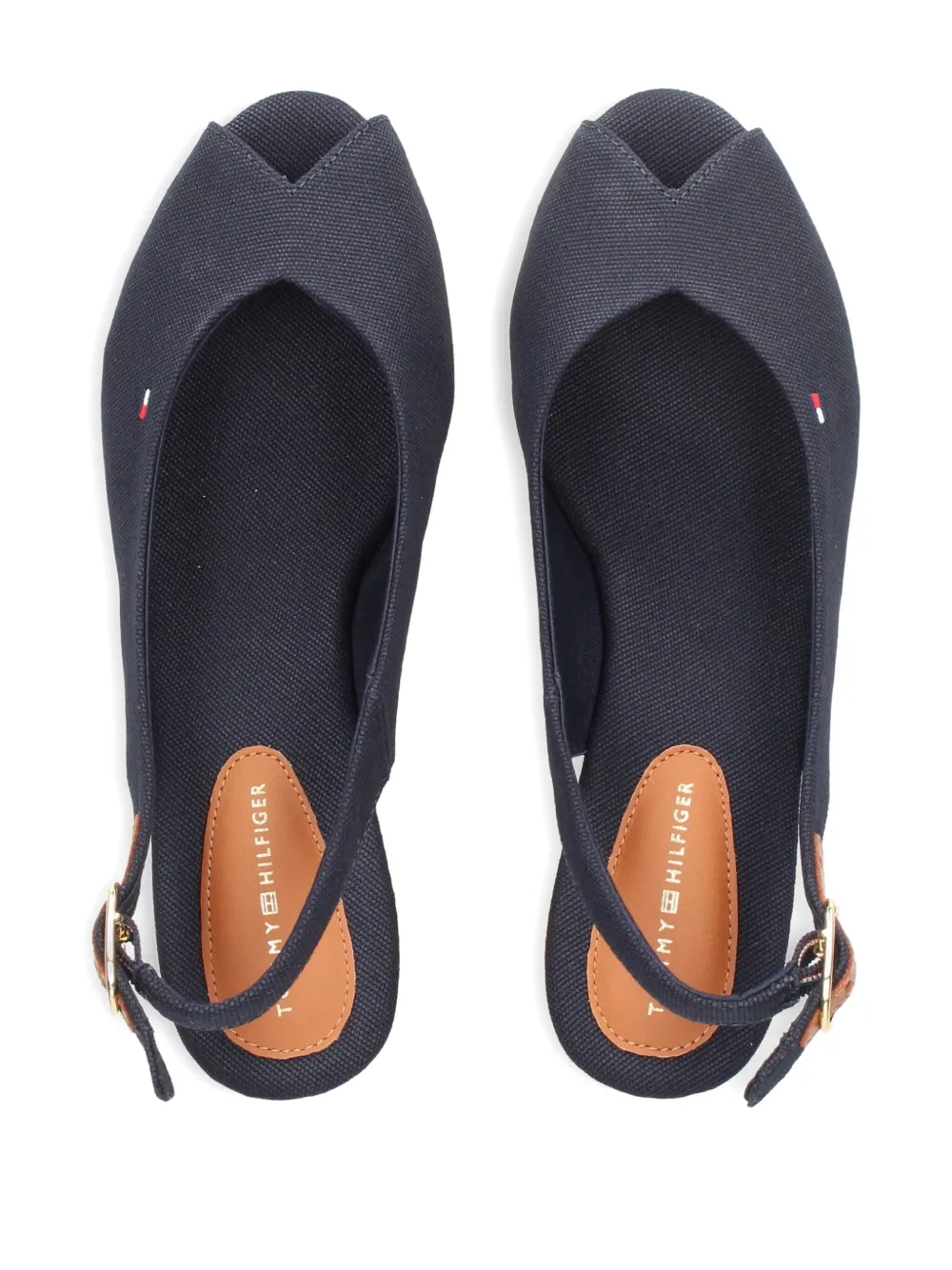 Tommy Hilfiger 60mm slingback wedge espadrilles Blue