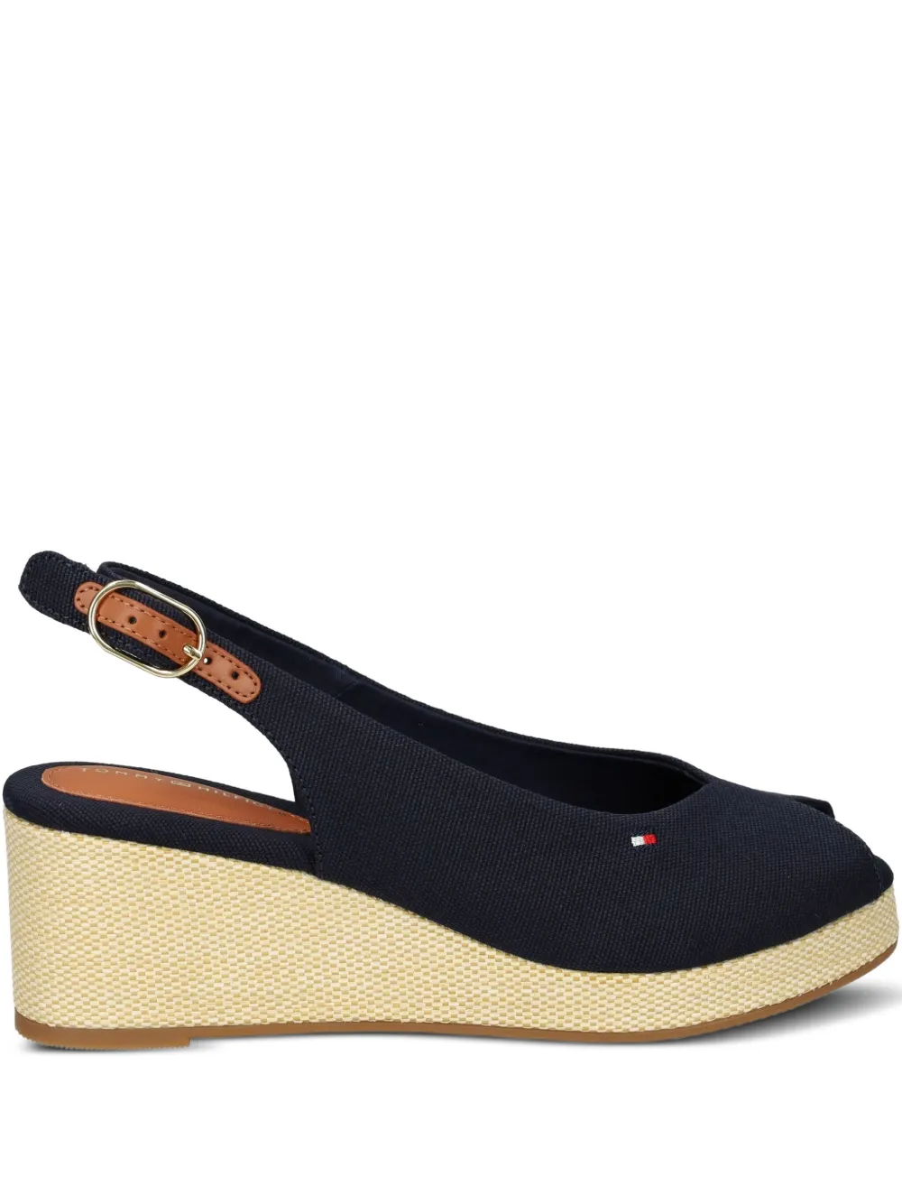 Tommy Hilfiger espadrilles compensées à bride arrière | bleu | Image 1