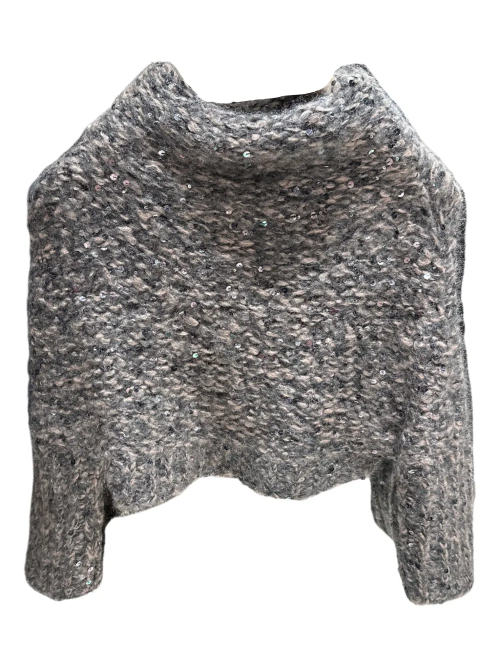 Brunello Cucinelli Trui met gemêleerd-effect Grijs