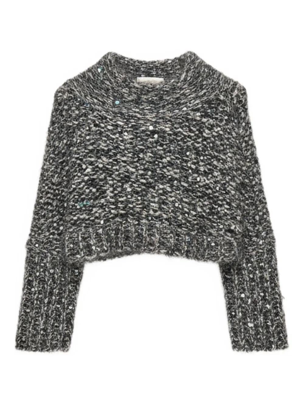 Brunello Cucinelli mélange-effect jumper - Grau