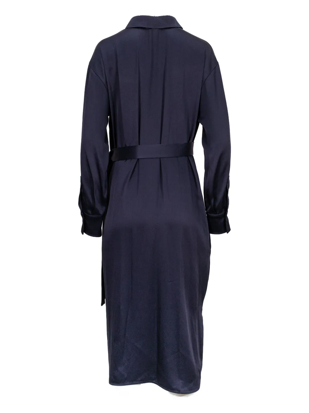 Brunello Cucinelli Midi-jurk met lange mouwen Blauw