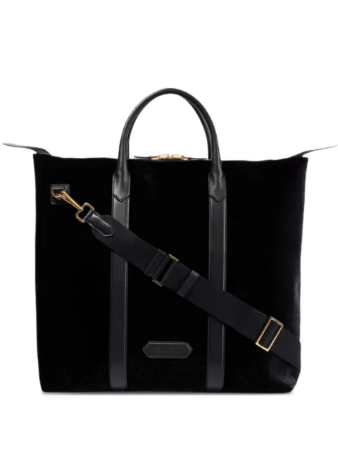TOM FORD logo-appliqué holdall bag