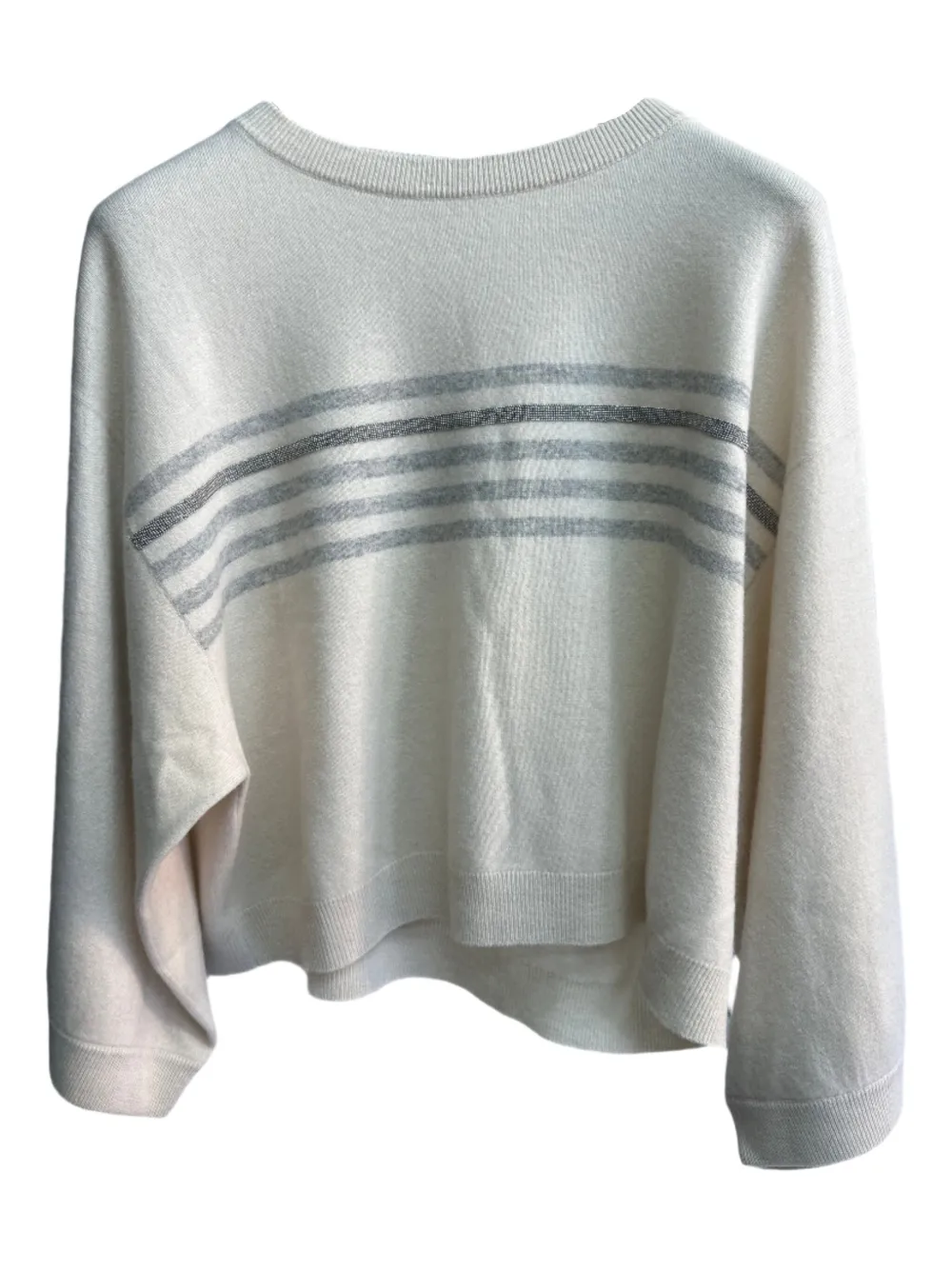 Brunello Cucinelli Trui met monilidetail Wit