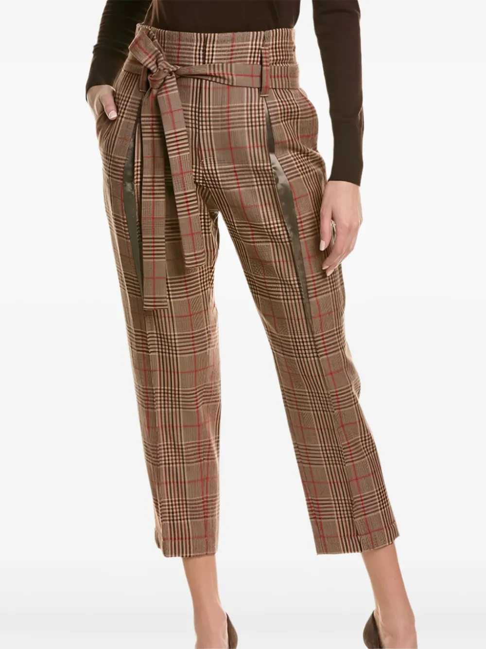 Brunello Cucinelli Broek van scheerwol Bruin