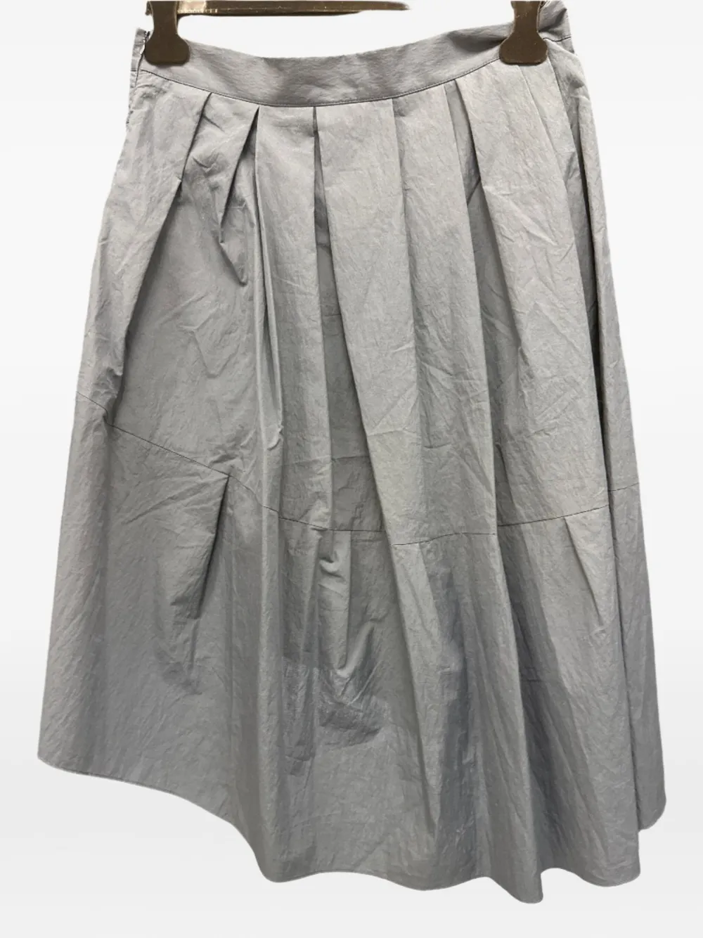 Brunello Cucinelli pleated asymmetric skirt Blauw
