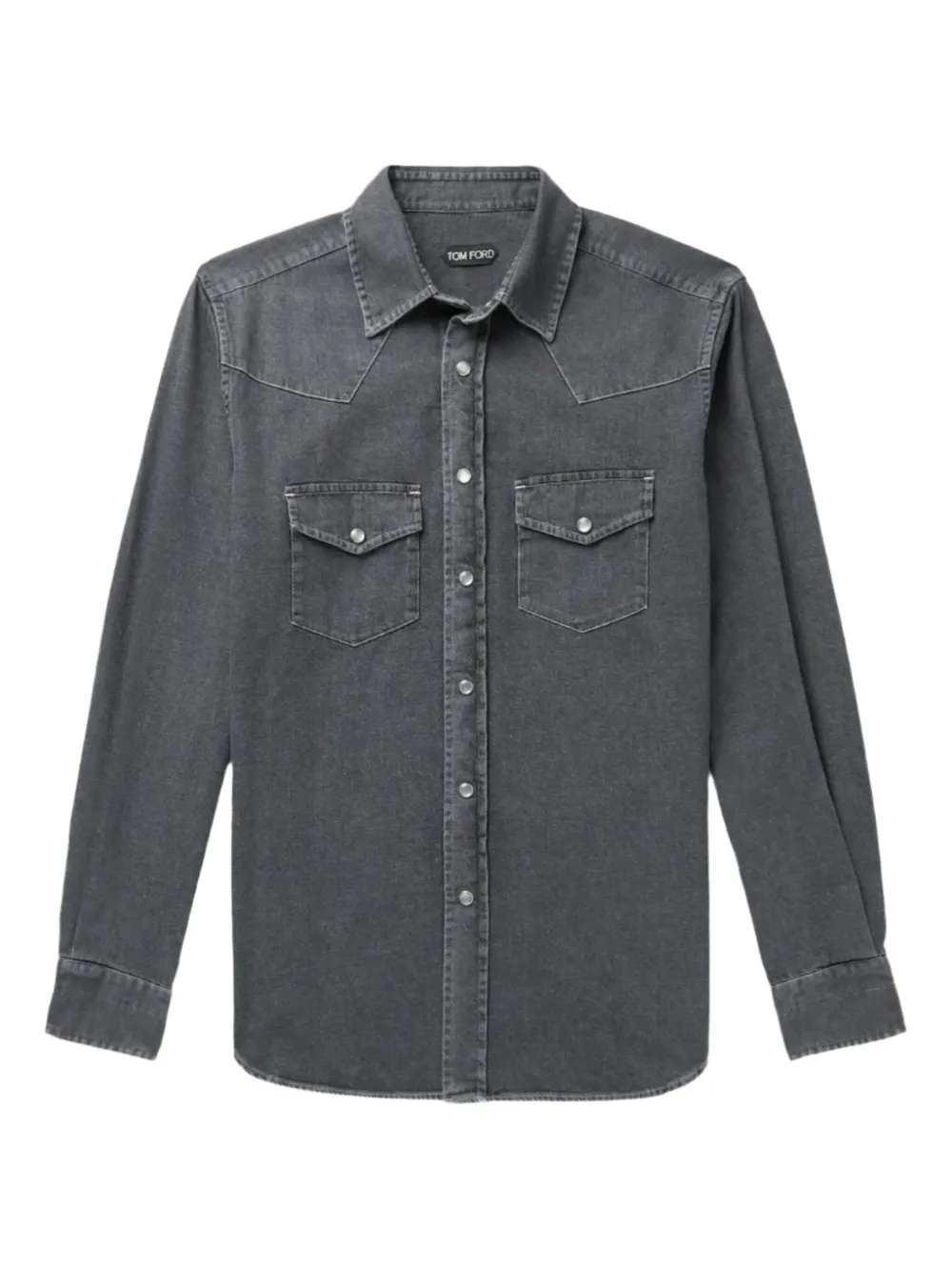 TOM FORD Denim overhemd Zwart