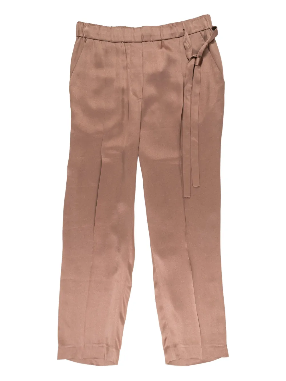 Brunello Cucinelli Broek met elastische tailleband Beige