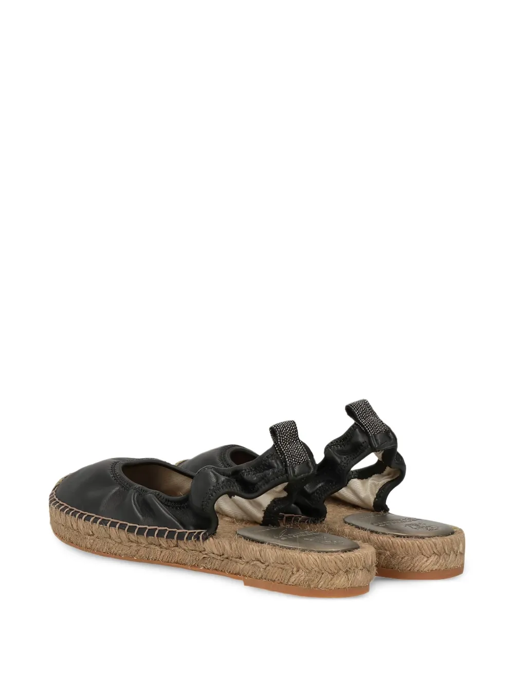 Brunello Cucinelli Monili-detail espadrilles Black