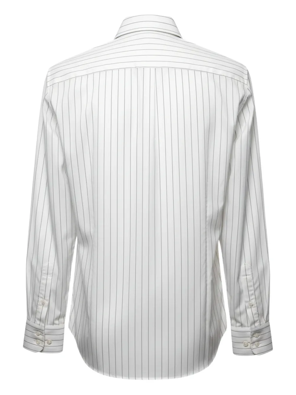 Brunello Cucinelli pinstriped shirt - Wit