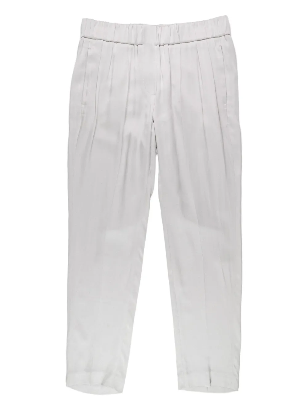 Brunello Cucinelli Broek met elastische taille Grijs