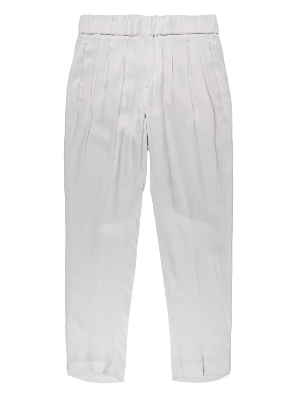 Brunello Cucinelli Broek met elastische taille Grijs