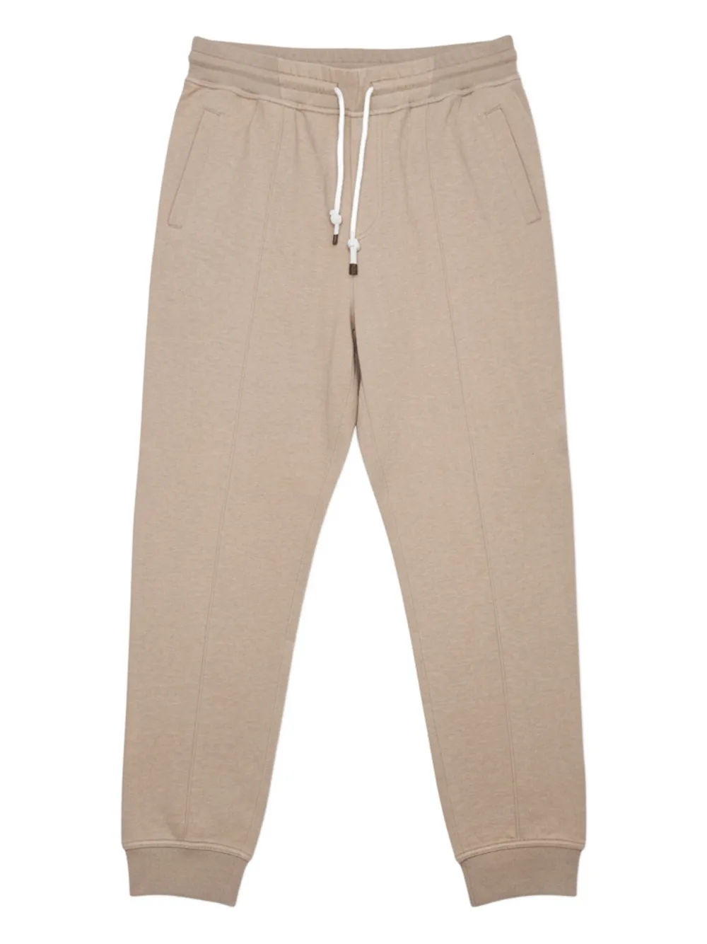 Brunello Cucinelli drawstring textured track pants | Neutrals | Image 1
